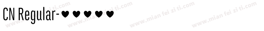 CN Regular字体转换